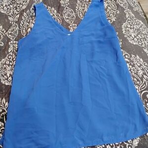 Elegant Women's Blue Tank Top